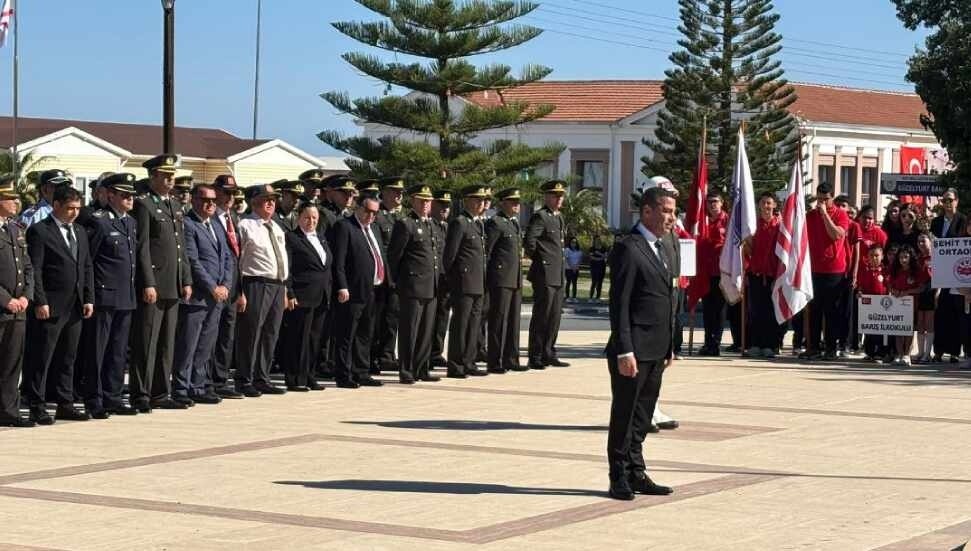 19 Mayıs Atatürk’ü Anma Gençlik ve Spor Bayramı Güzelyurt’ta düzenlenen törenle kutlandı