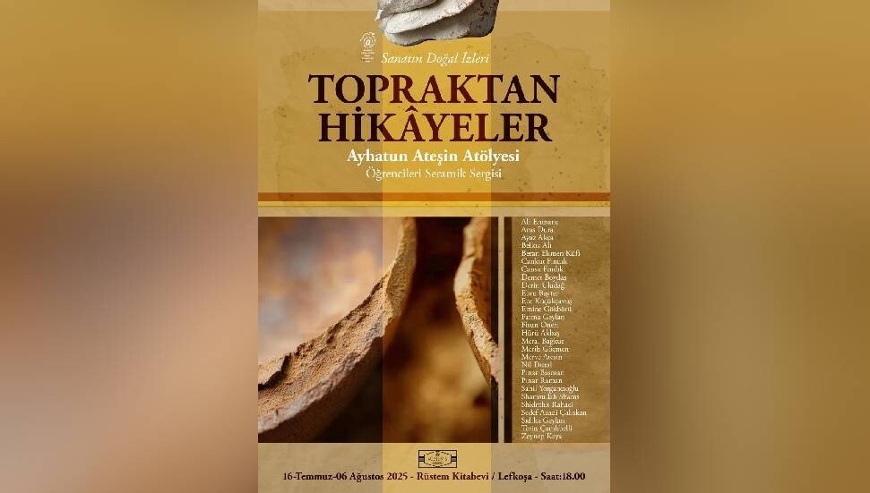 Ayhatun Ateşin Atölyesi öğrencilerinin “Topraktan hikâyeler” sergisi 16 Temmuz’da açılıyor
