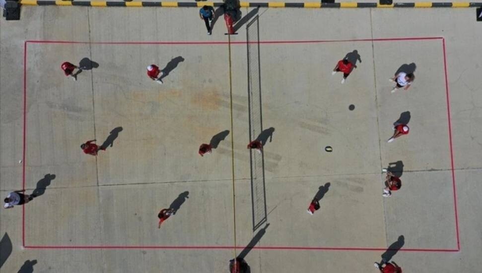 Türkiye-Yunanistan sınırında voleybol dostluk maçı oynandı