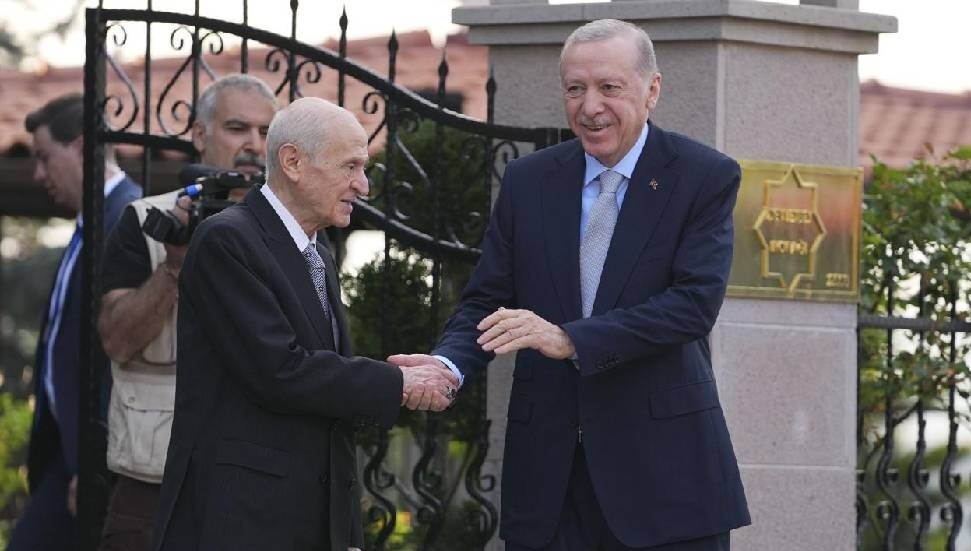 Recep Tayyip Erdoğan, MHP Genel Başkanı Bahçeli'yi ziyaret etti