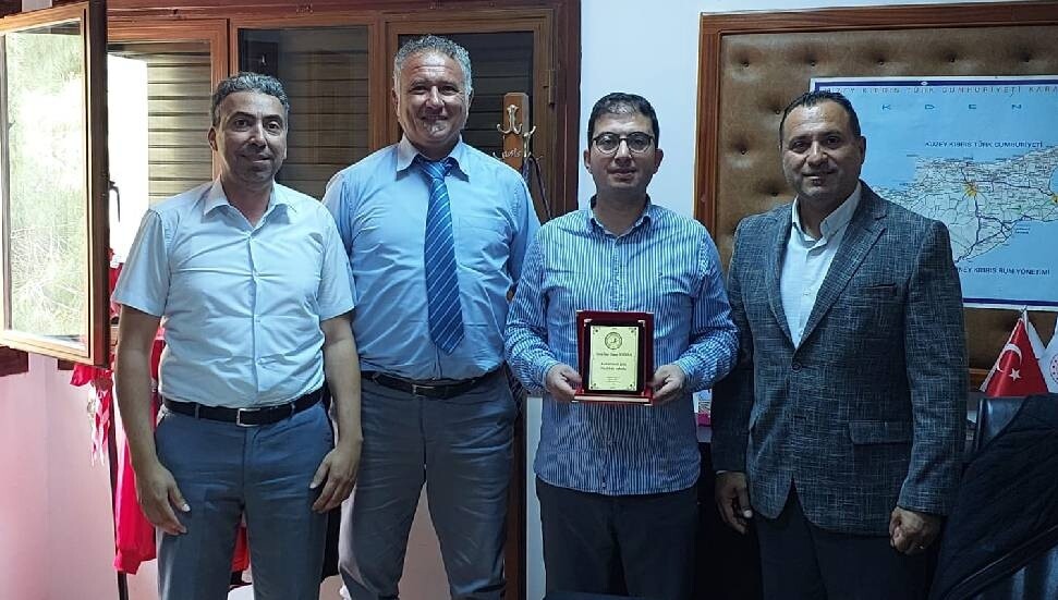 Kıbrıs Türk Spor Yazarları Derneği'nden Ömer Osman Demirbaş’a ziyaret