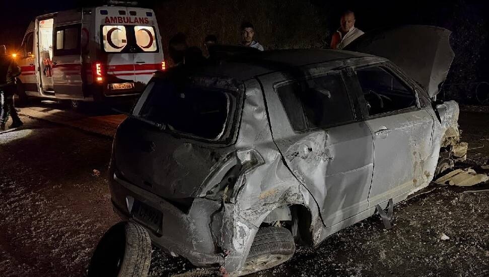 Güzelyurt-Aydınköy eski ana yolunda trafik kazası