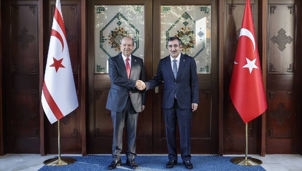 Cumhurbaşkanı Ersin Tatar ile Türkiye Cumhurbaşkanı Yardımcısı Cevdet Yılmaz görüştü